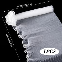 Flower Wrapping Paper Set with Pearl Edges - Includes 1/3 Sheets of White Bouquet Wrapping Paper, Valentine's Flower Wrapping