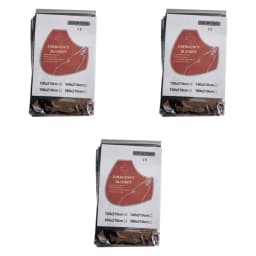 130x210cm Gigantic Space Blanket Emergency Supplies Foil Mylar Thermal Blanket Silver Foil Blanket Perfect for Hiking Marathons