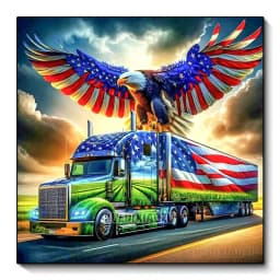 New Collection 2024 Diamond Embroidery Eagle and National Flag Scenery Mosaic Diamond Painting Scenery Art Kits Home Decor Gift