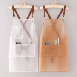 New Apron Waterproof And Oil-proof Strap Fashionable Korean-style Overalls Household Kitchen Cooking Women's TPU Work Clothes
