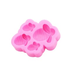 GJ-75 Cartoon Mini Bee Shoes and Clothing Decorative Accessories Drip Mold Chocolate Cookies Cake Dessert Decorative Molds