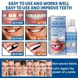 Resin 10ml/20ml/30ml Temporary Tooth Repair Teeth Gaps False Teeth Solid Glue Denture Adhesive Teeth Whitening-Tooth Beauty
