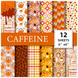 12 Sheet Scrapbooking Paper 15x15cm, Christmas Journal Planner Paper Pad Cardstock Backgrounds Card for DIY Art Craft Decoration
