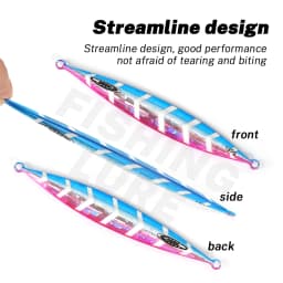 TOLU NEW Slow Sinking Metal Jig 120g 150g 200g 250g 300g Long Casting Slow Sinking Fall Jigs Saltwater Deepsea Fishing Lure