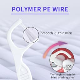 Orthodontic Dental Floss Sticks For Braces Plastic Toothpicks With Threads Double Line Oral Brackets Interdental Flosser Picks
