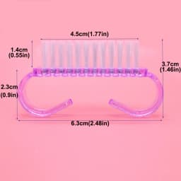 50Pcs/Lot Cleaning Nail Brushes Tools Colorful Plastic Dust Cleaner Brushes Nail Art Manicure Pedicure Powder Soft Remover Brush
