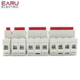 EARU 1P 2P 3P 4P 40A 63A 100A 125A AC 230V 400V Isolator Disconnector Disconnecting Switch Main Knife Switch Breaker Din Rail