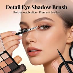 Detail Eye Shadow Brush Makeup Brush Smudge Eyeliner Smudge Brush Horse Hair Round Head Precise Eyeshadow Makeup Tool