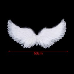 1Pc Kids Adult Party Swallow White Angel Feather Wings Wands Cosplay Elastic Straps Wedding Birthday Halloween Christmas