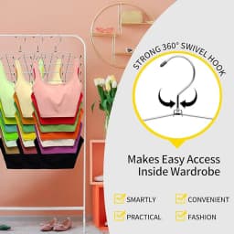 Clothes hanger1/2/3 Pack Multi-Layer Underwear Folding Hanger Sling Bra Storage Trouser Racks Do Not Leave Traces Of Multi-Funct
