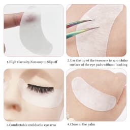 50 Pairs Gel Eye Patches Eyelash Extension Under Eye Pads Makeup Lashes Patch Tip Stickers Pads For Eyelashes Extension Supplies