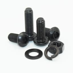 2510p Round Hex Cap Screw Kit M2 M2.5 M3 M4 M5 M6 Black 10.9 Grade Socket Button Head Allen Drive Screws Bolt Nut Washer ISO7380