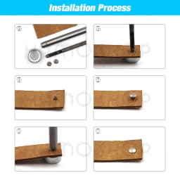 100sets 6-8mm Metal Double Cap Round Rivets Studs Collision Nail Spike Rock Leather Craft Shoe Bag Belt Garment Bracelet DIY