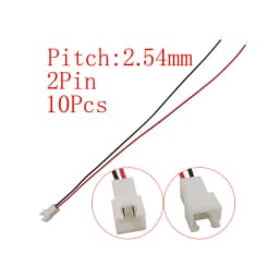 10Pcs Micro JST XH 2.54mm Pitch 2/3/4/5/6 Pin Male Plug / XH2.54 Female Socket Extension Lead Wire Cable Connector 20CM 26AWG