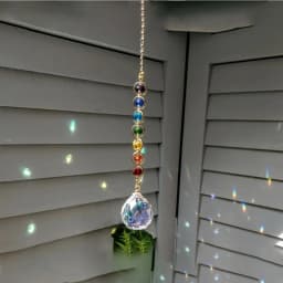 Crystal Suncatcher Mobile / Meditation / Home Decor / Rainbow Maker / Prismatic Suncatcher (Rainbow and Whimsy)