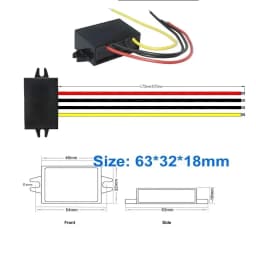 12V 24V to 5V 5A 3A 10A Step Down DC-DC Power Converter 8-36V Buck 5V Switching Voltage Power Supply 12Volt to 5Volt for Car LED
