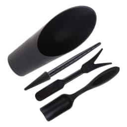 4pcs/set, Plastic Durable Bucket shovel Potted Cultivation cylinder MeatPlant soil shovel Garden Tools Mini Garden Planting Tool