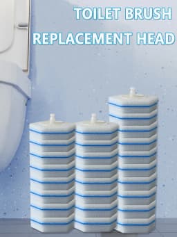 Disposable Toilet Disposable Toilet Cleaning Wand Refills, Disposable Toilet Cleaning Wand Heads BrushCompatible With Much Wands