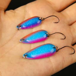 LETOYO 2.5g-5g Cicada Spoon Lure Freshwater Spinner Bait Wobblers Lure Hard Bait Artificial Trout Pesca Fishing Lure Area Trout