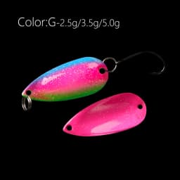 LETOYO 2.5g-5g Cicada Spoon Lure Freshwater Spinner Bait Wobblers Lure Hard Bait Artificial Trout Pesca Fishing Lure Area Trout