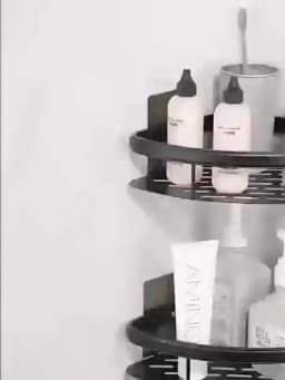 Bathroom Shelf Kitchen Storage Organizer Aluminum Alloy Shampoo Rack Shower Shelf Bathroom Accessories No Drill Shelf