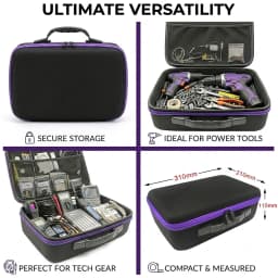 DIY Foam Hard Carry Case Storage Box Travel Zipper Bag Personalization Shockproof Camera Bag For Outdoor Tool Accessories