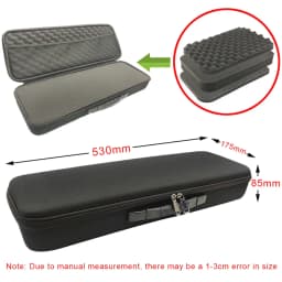 DIY Foam Hard Carry Case Storage Box Travel Zipper Bag Personalization Shockproof Camera Bag For Outdoor Tool Accessories
