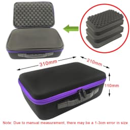 DIY Foam Hard Carry Case Storage Box Travel Zipper Bag Personalization Shockproof Camera Bag For Outdoor Tool Accessories