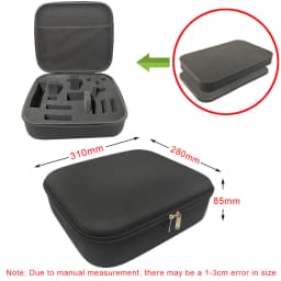 DIY Foam Hard Carry Case Storage Box Travel Zipper Bag Personalization Shockproof Camera Bag For Outdoor Tool Accessories
