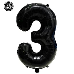 Black Large Numbers Balloon 32 Inch 0 1 2 3 4 5 6 7 8 9 Birthday Digit Bachelorette Balloon Figure Golob Party Ballon Decoration