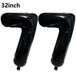 Black Large Numbers Balloon 32 Inch 0 1 2 3 4 5 6 7 8 9 Birthday Digit Bachelorette Balloon Figure Golob Party Ballon Decoration