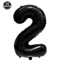 Black Large Numbers Balloon 32 Inch 0 1 2 3 4 5 6 7 8 9 Birthday Digit Bachelorette Balloon Figure Golob Party Ballon Decoration