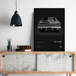 Dodge Challenger SRT Hellcat Redeye Poster Print Canvas Painting Sports Car Photography Art Modern Office Living Room Decoration