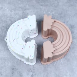 Cloud Rainbow Design Silicone Mold Fondant Chocolate Mould DIY Clay Model Cake Decorating Tools Baking Accessories