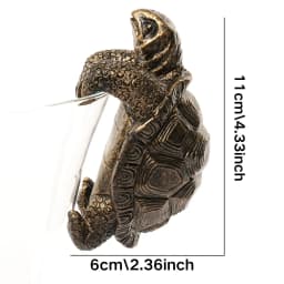 Rustic Resin Turtle Planter Pendant, Garden Statue, Outdoor Bonsai Flower Pot Decor, Creative Turtle Sculpture For Garden