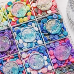 100pcs/bag Aurora Sunflower Mixed Color Sealing Wax Beads, for Wedding Invitations, Envelopes,Wine Gift Packaging