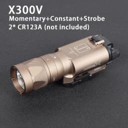Surefire Light X300 X300U X300UH-B XH35 X300V IR Flashlight Fit 20mm Rail DDualS Switch 600 Lumens Aluminum Constant Momentary