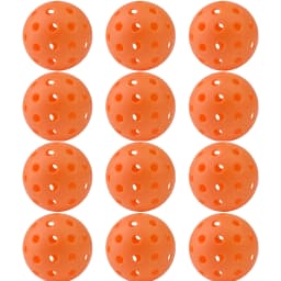 12PCSPickleball BallsDurable & Aerodynamic 40/26 Holes Design Perfect for Competition & TrainingComplete with Storage Mesh Bag