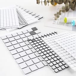 6 Sheets Black White 3D Double Sided Adhesive Foam Square 1-2mm Permanent Sticky Dimensional Adhesives For Card Making Handmade