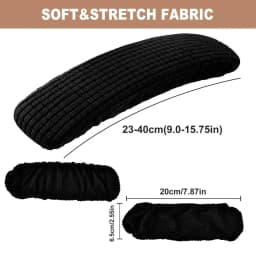 1 Pair Office Chair-Arm Cover Dustproof Stretchable Stain Resistant Spandex Stretch Computer Chair Arm Slipcover