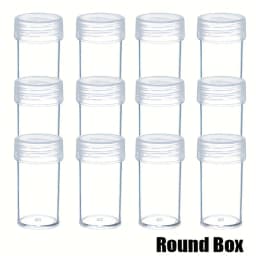 30pcs Bead Storage Bottle, Accessories Organizer, DIY Diamond Painting Organizer Tools, Rhinestone Mosaic Art Mini Storage Conta