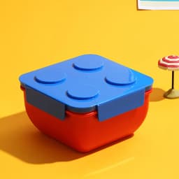 JUSTINLAU Portable Sealed Lunch Box Color Building Blocks Splicing Children's Student Bento Box Fruit Salad Storage Container