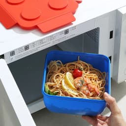 JUSTINLAU Portable Sealed Lunch Box Color Building Blocks Splicing Children's Student Bento Box Fruit Salad Storage Container