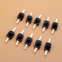 10PCS/Lot 12*8MM DC 30V 1A On Off Mini Push Button Switch for Electric Torch 1208YD Self Locking