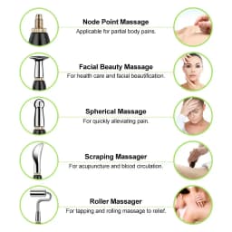 3/5-in-1 Massage Acupuncture Pen Electronic Acupuncture Point Pen Laser Meridian Energy Pulse Massage Pen MultiFunction Massager
