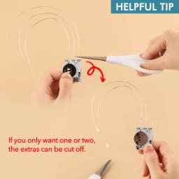 3pcs Halo Lights & Easy Lights for Making Light-Up Cards Craft 2/3/4Pcs/set Self-Adhesive Light-Up Units with Warm White Leds