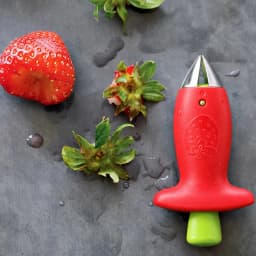 Strawberry Slicer Cutter Strawberry Corer Strawberry Huller Fruit Leaf Stem Remover Salad Cake Tools Kitchen Gadget Accessories