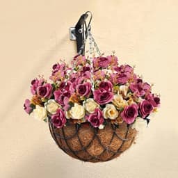 12 Heads Rose Artificial Flowers Fake Two Color Flowers with Stems Faux Roses Flower Bouquets Home Wedding Christmas Party Decor