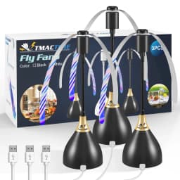 2PC/3PC fly repelling fan, USB interface insect repelling fan, portable table fan, suitable for picnics gatherings, barbecues