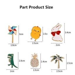 10/20/30/40/50Pcs Enamel Pin Badge Random Cute Animal Plant Metal Brooches Backpack Lapel Badges Women Kid Jewelry Accessories